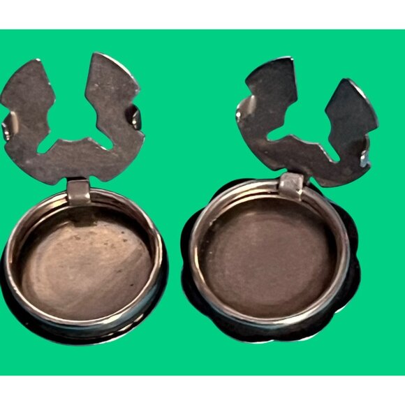 Vintage (Possibly) Sterling Silver Native American Hopi Button covers set - Picture 2 of 6